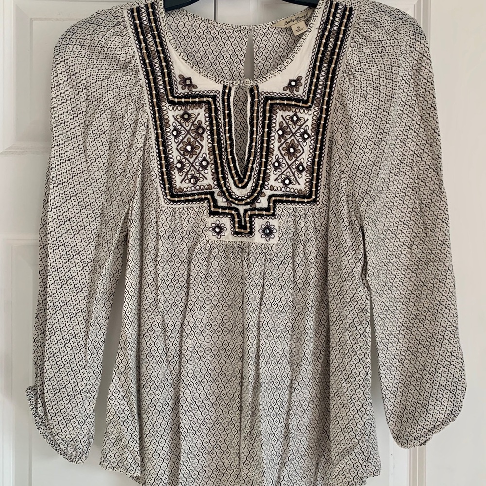 Boho Long-Sleeved Lucky Brand Top
